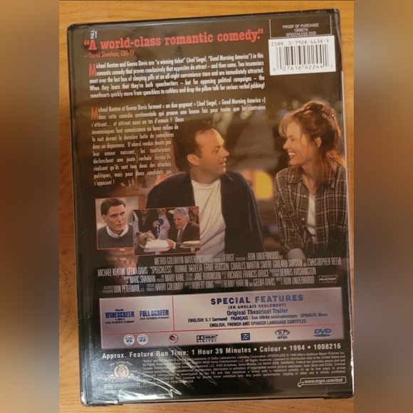 Speechless (DVD, 2008, Canadian) - Picture 2 of 7